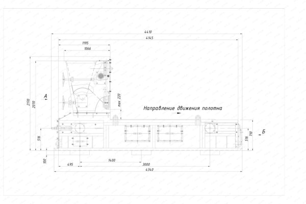 Топка с ленточным полотном ТЛПХ-1.1/3.0 чертеж