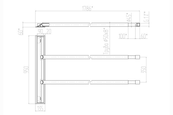 Планка шурующая ТШПМ 1.5 чертеж